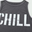  CHILL Letter Print Summer Tank | S-XL