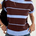  Classic Striped Short Sleeve Knit Top | S-XL