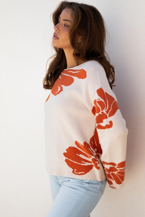 Flower Relaxed Fit Dream Sweater | S-XL