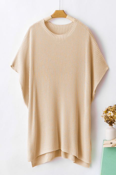 Free Flow Oversized Side-Slit Sweater | S-XL