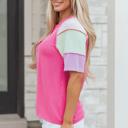  Twisted Texture Colorblock Henley