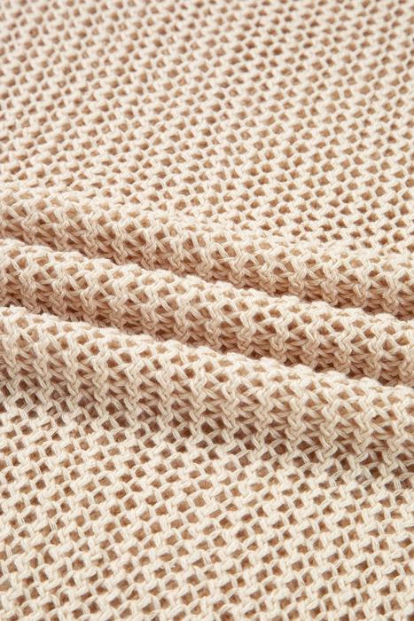 Crochet Open-Knit Sweater Top | S-XL