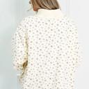  Cozy High-Neck Floral Detail Sweatshirt | S-XL