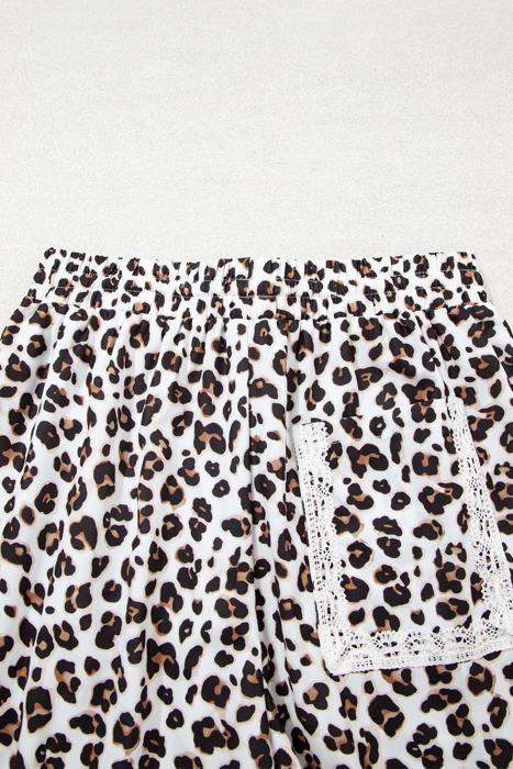 Leopard Print Ankle-Length Pants | S-XL