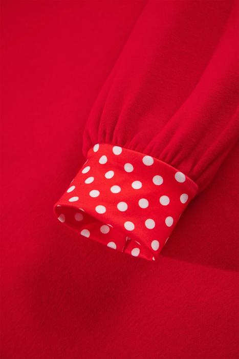 Polka Pop Letter Contrast Trim Sweatshirt | S-XL