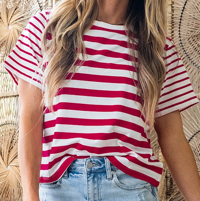 Urban Wave Stripe Top | S-XL