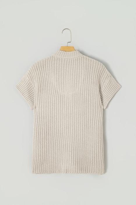 Cloud Soft Short Sleeve Knit Sweater | S - XL