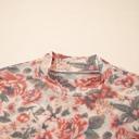  Floral Print Mesh Long Sleeve Top | S-XL