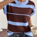  Classic Striped Short Sleeve Knit Top | S-XL