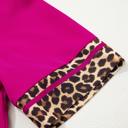  Leopard Patchwork Split Neck Blouse | S-XL
