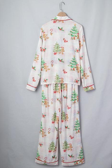Merry Gingerbread Plaid Pajama Set | S-XL