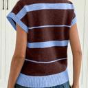  Classic Striped Short Sleeve Knit Top | S-XL