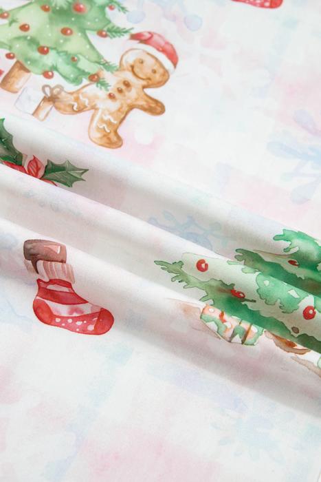 Merry Gingerbread Plaid Pajama Set | S-XL