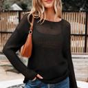  Crochet Open-Knit Sweater Top | S-XL