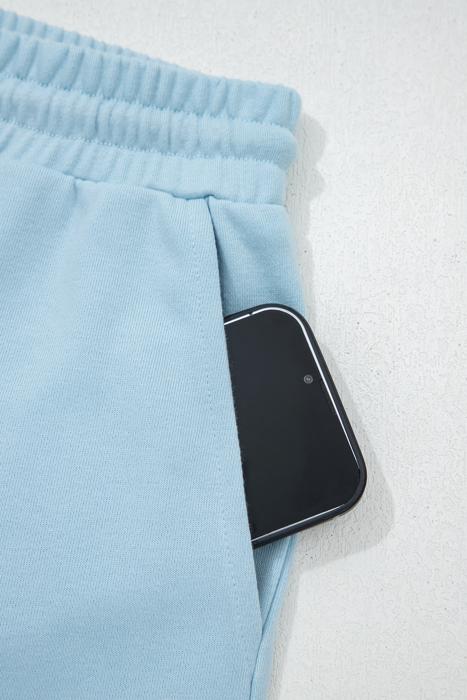 Solid Lounge Tee & Drawstring Shorts Set | S-XL