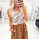  Colorblock Patchwork Sleeveless Maxi Dress | S-XL
