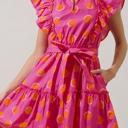  Double Polka Ruffle Mini Dress | S-XL