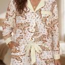  Leopard Print Long Sleeve Lounge Set | S-XL