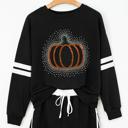  Rhinestone Graphic Varsity Pullover and Skort Set | S-XL