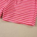  Striped Knit T-Shirt & Elastic Waist Shorts Set | S-XL