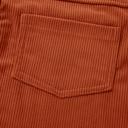  Front Pockets Corduroy Overall Dress