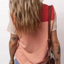  Rib Textured Colorblock Short Sleeve Top | S-XL