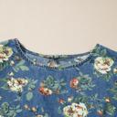  Casual Floral Denim Puff Sleeve Top | S-XL