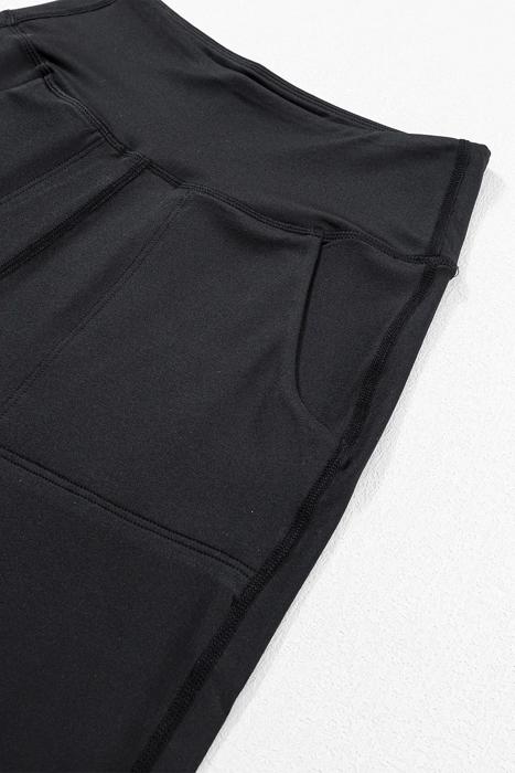 High Waist Pocketed Joggers With Exposed Seam | S-XL