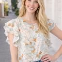  Short Sleeve Double Ruffle Top | Free Shipping