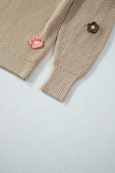 Hello Fall Embroidered Knit Loose Sweater | S-XL