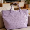  Glossy Floral Eyelet Waterproof Tote Bag