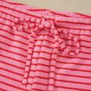 Striped Knit T-Shirt & Elastic Waist Shorts Set | S-XL