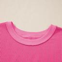  Spiral Ribbed Bow-Back Oversized Tee | S-XL