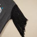  YEE HAW Boots Graphic Fringed Sleeve Tee | S-XL