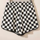  Checkered Elastic Waist Casual Shorts | S-XL