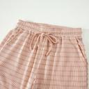  Striped Ribbed Tee & Drawstring Shorts Set | S-XL