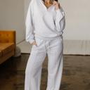  Polo V-Neck Pullover & Drawstring Pants Set | S-XL