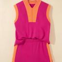 Colorblock Half-Zip Athleisure Shorts Set | S-XL