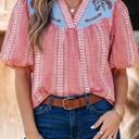  Pony Embroidered Western Yoke Blouse | S-XL