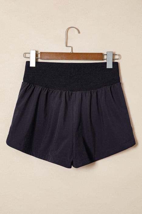 Ribbed High Waist Athletic Shorts | S-XL
