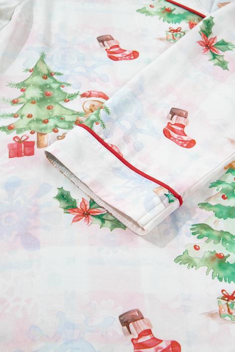 Merry Gingerbread Plaid Pajama Set | S-XL