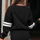  Rhinestone Graphic Varsity Pullover and Skort Set | S-XL
