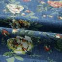  Casual Floral Denim Puff Sleeve Top | S-XL