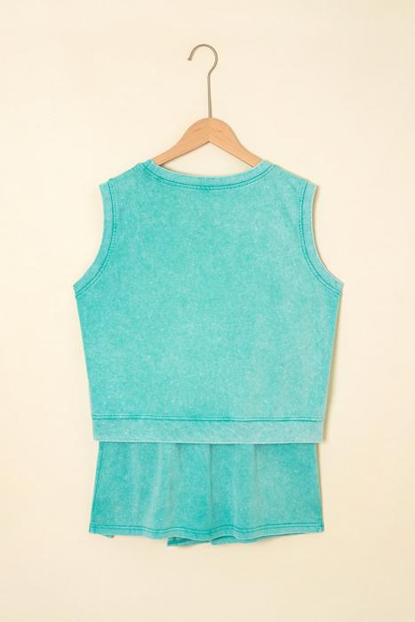Soft Fade Tank & Split Skirt Set  | S-XL