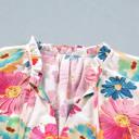  Floral Tie V-Neck Puff Sleeve Top | S-XL