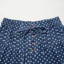  Button Front Pleated Wide Leg Denim Jeans