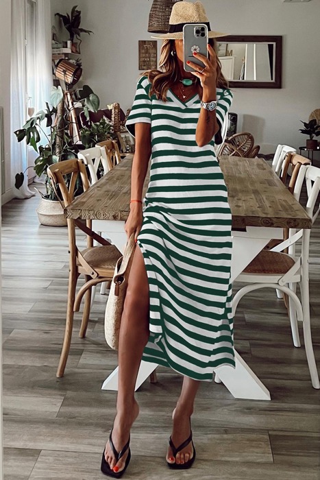Timeless Silky Side Slit Maxi Dress | S–XL