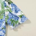  Tropical Striped Patchwork V-Neck Top | S-XL