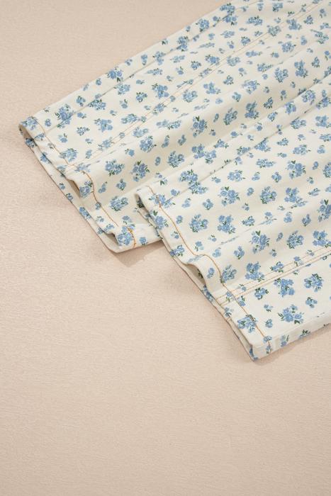 Floral Knot Waist Barrel Jeans | S-XL