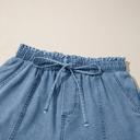  Smocked Waist Denim Shorts | S-XL